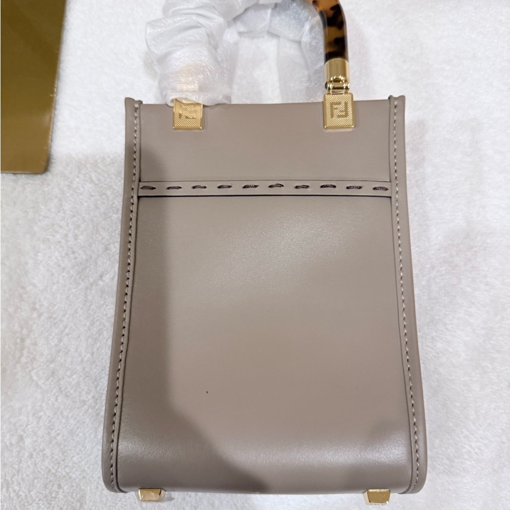 Fendi Sunshine Mini Taupe Shoulder/crossbody Bag - Picture 5 of 16
